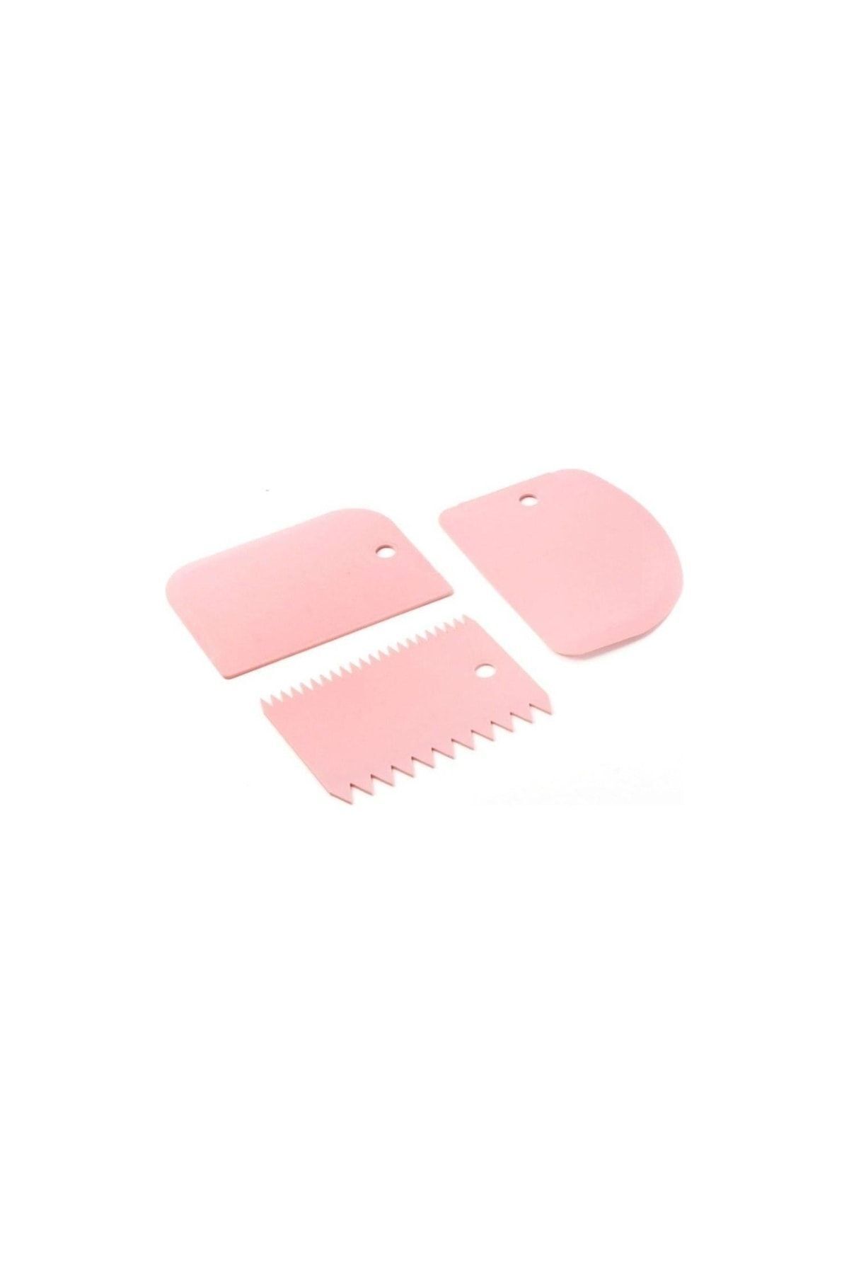 3 Lü Hamur Set ( Kesici Kazıyıcı Dekoratör ) - 3 Lü Hamur Pasta Kesici Kazıyıcı Dekoratör Set