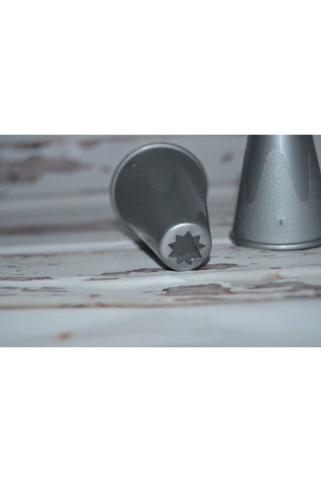 K Tırtıl Kurabiye Kalıbı, Tırtıklı Kek Pasta Krema Süs Dekor Aparatı 4 Adet