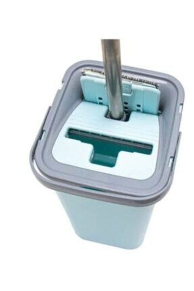 Çift Bölmeli, Ergonomik Mop Temizlik Seti 4 4 Litre - Kolay Sıkılabilir Pratik Microfiber Mop Seti