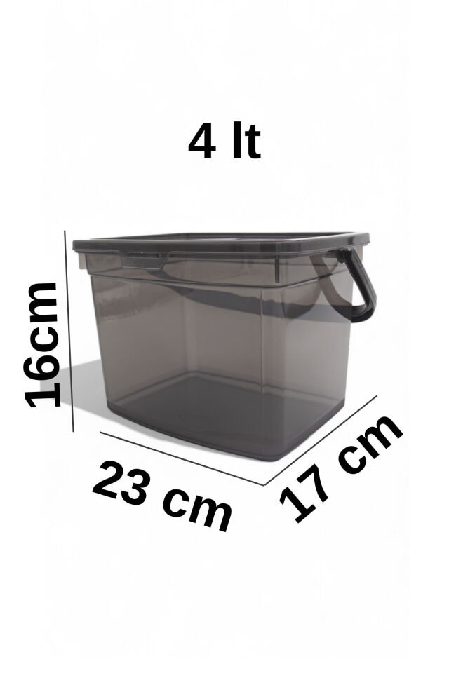 4'lü Erzak Saklama Kabı Seti - Calgonluk Bakliyet Saklama Kabı Etiket Ölçü Kaşığı Hediye