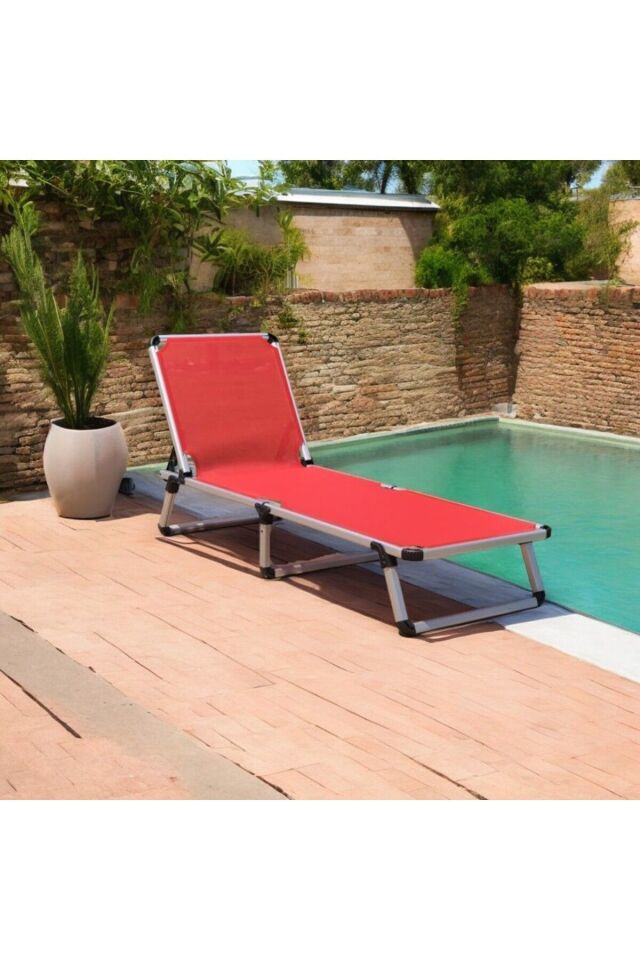 Plaj Için Katlanır Alüminyum Şezlong - Alüminyum Şezlong - Katlanır Şezlong