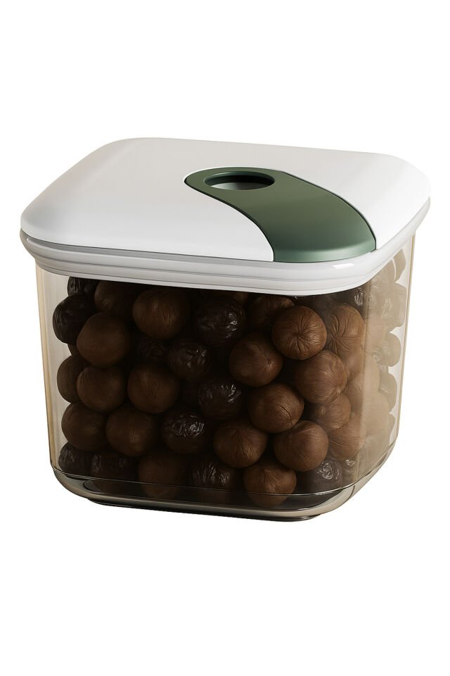 Ferah Plastik 3'lü Hava Geçirmez Gıda Saklama Kabı Seti – 0.5L + 1.1L + 1.9L - Vakumlu Kapaklı