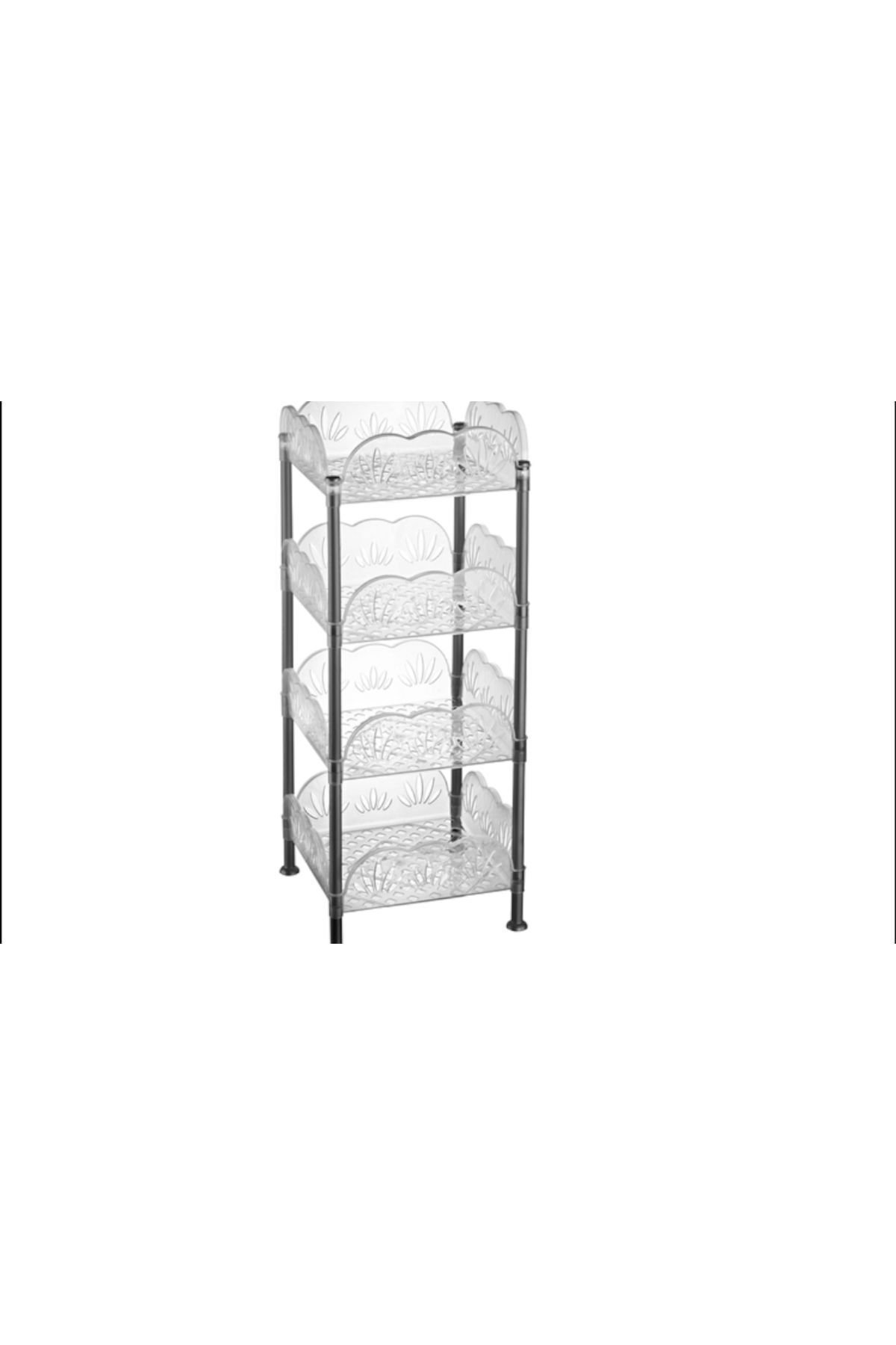 Kare Sebzelik 4 Katlı Plastik Sebzelik - Alan Tasarruflu Kare 4 Katlı Plastik Sebzelik