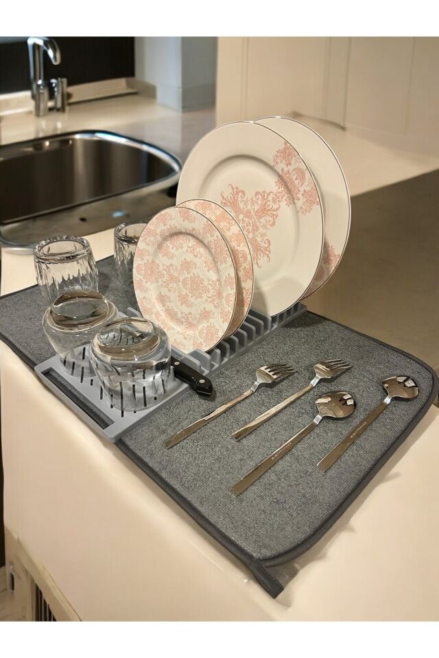 Kendinden Matlı Şık Bulaşıklık Şık Ve Fonksiyonel Tezgah Bulaşıklığı Şık Matlı Bulaşık Kurutma