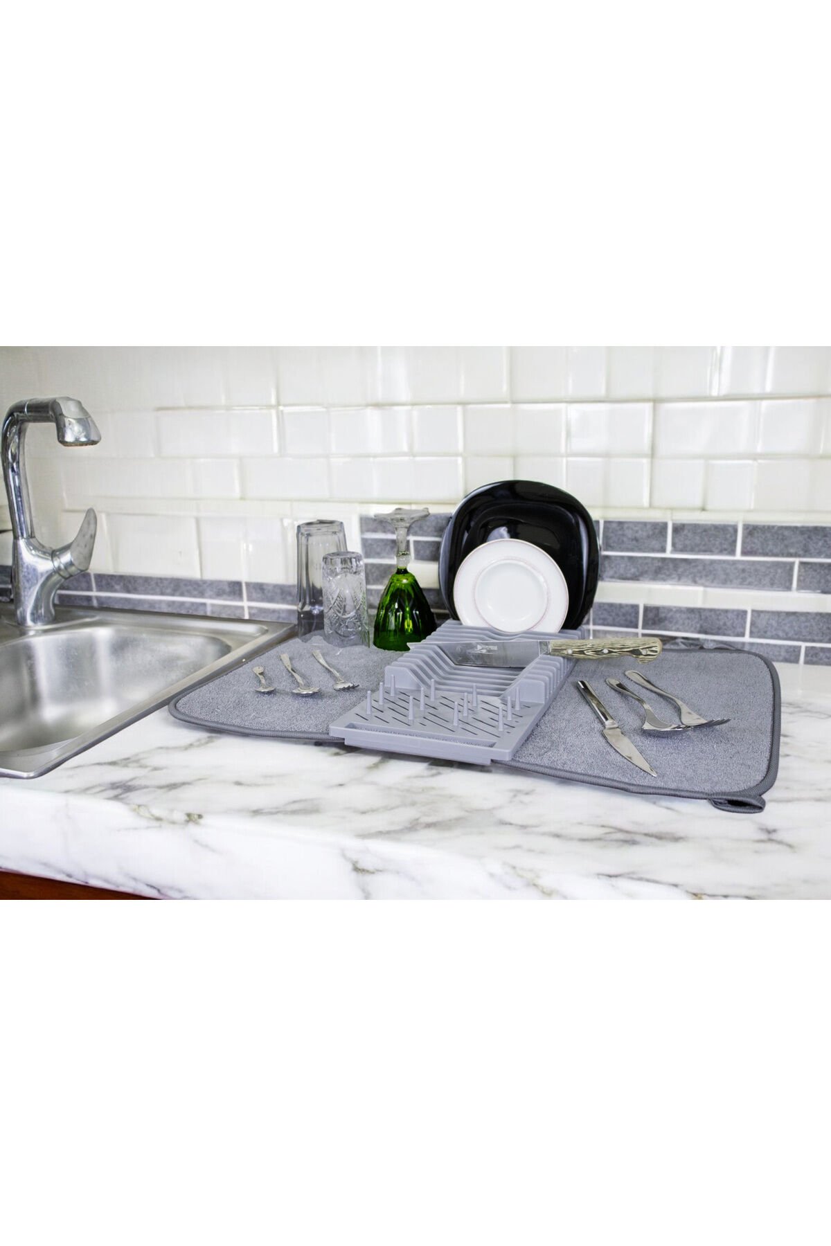 Kendinden Matlı Şık Bulaşıklık Şık Ve Fonksiyonel Tezgah Bulaşıklığı Şık Matlı Bulaşık Kurutma