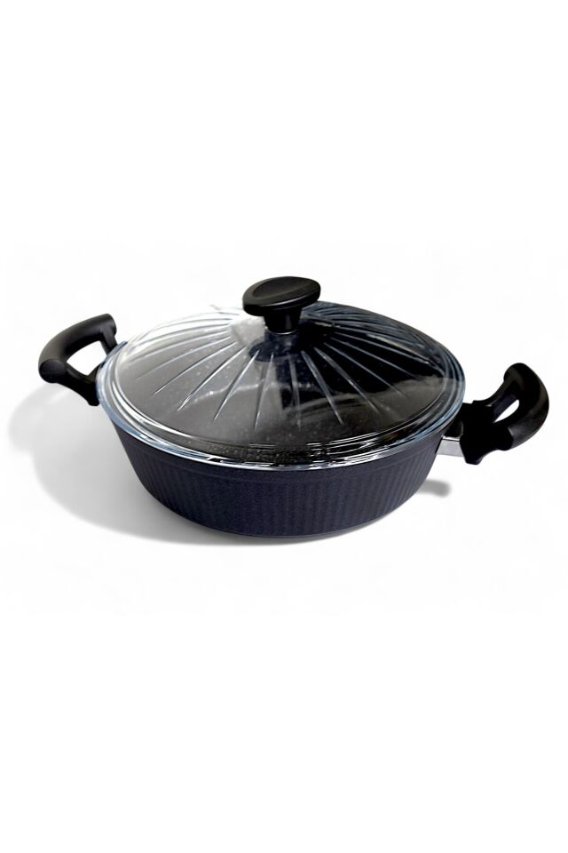 7 Parça Granit Kaplama Tencere Seti Şık Granit Kaplama Tencere Seti