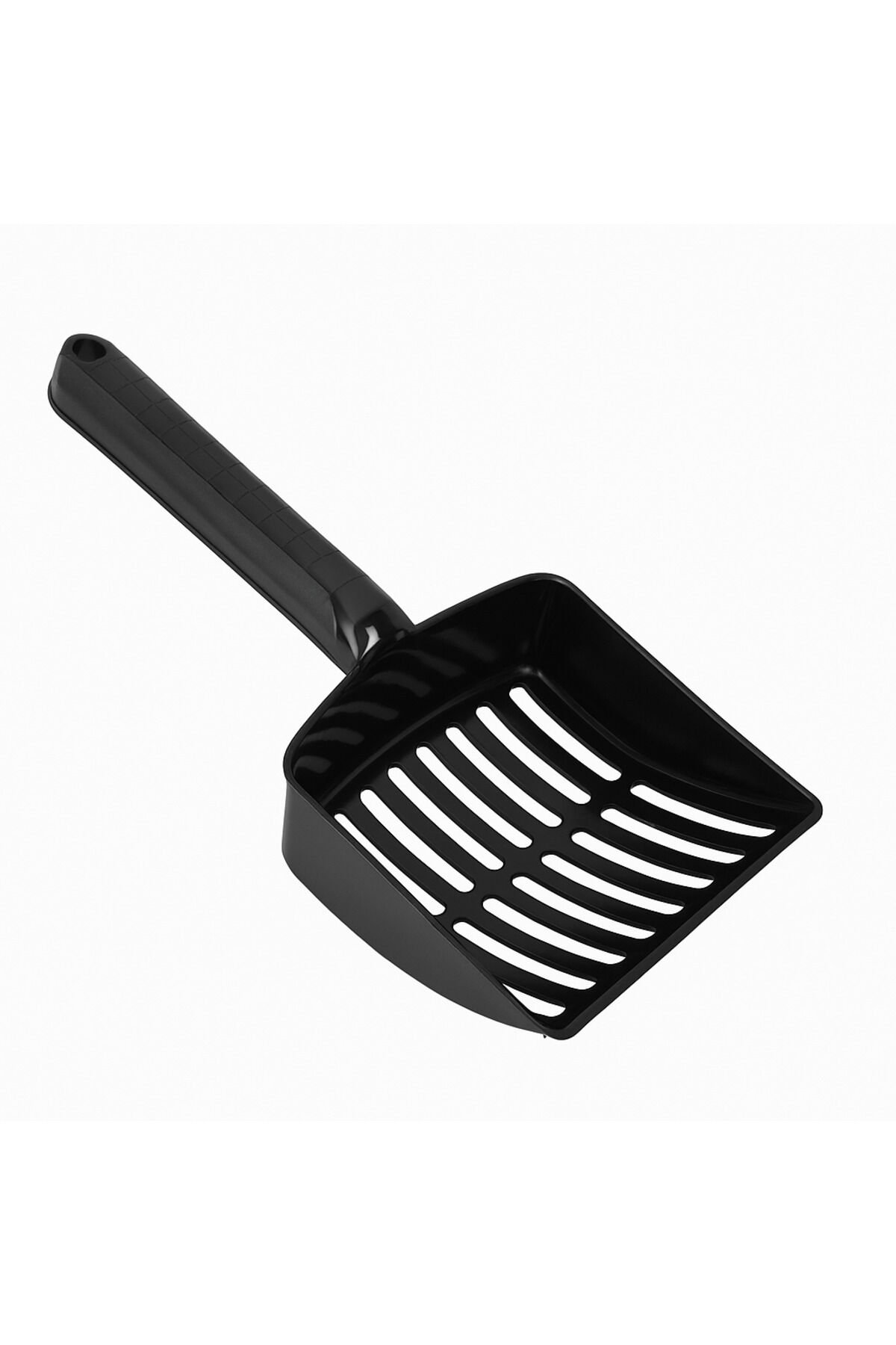Kedi Kumu Küreği – Geniş Ağızlı, Dayanıklı Plastik, Izgaralı Akıllı Kum Eleği Kürek