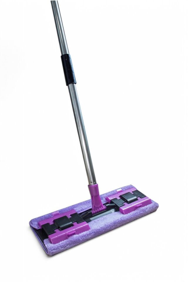 Değiştirilebilir Bezli Mop - Pratik Temizlik Çözümü Parke ve Camlar İçin Bezli Mop