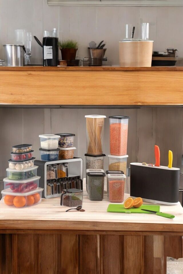 36 Parça Mutfak Çeyiz Seti Pratik Mutfak Seti Komple Mutfak Çeyiz Seti Baharatlık Ve Bıçak Seti