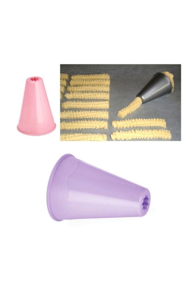 Tırtıl Kurabiye Kalıbı  Tırtıklı Kek Pasta Krema Süs Dekor Aparatı 10 Adet