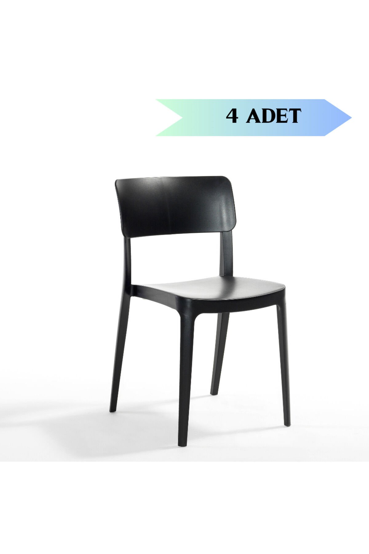 NOVUSSİ PANO SANDALYE ( 4 LÜ SET OLARAK SATIŞA SUNULMUŞTUR ) MUTFAK,BALKON,RESTORAN SANDALYESİ Siyah
