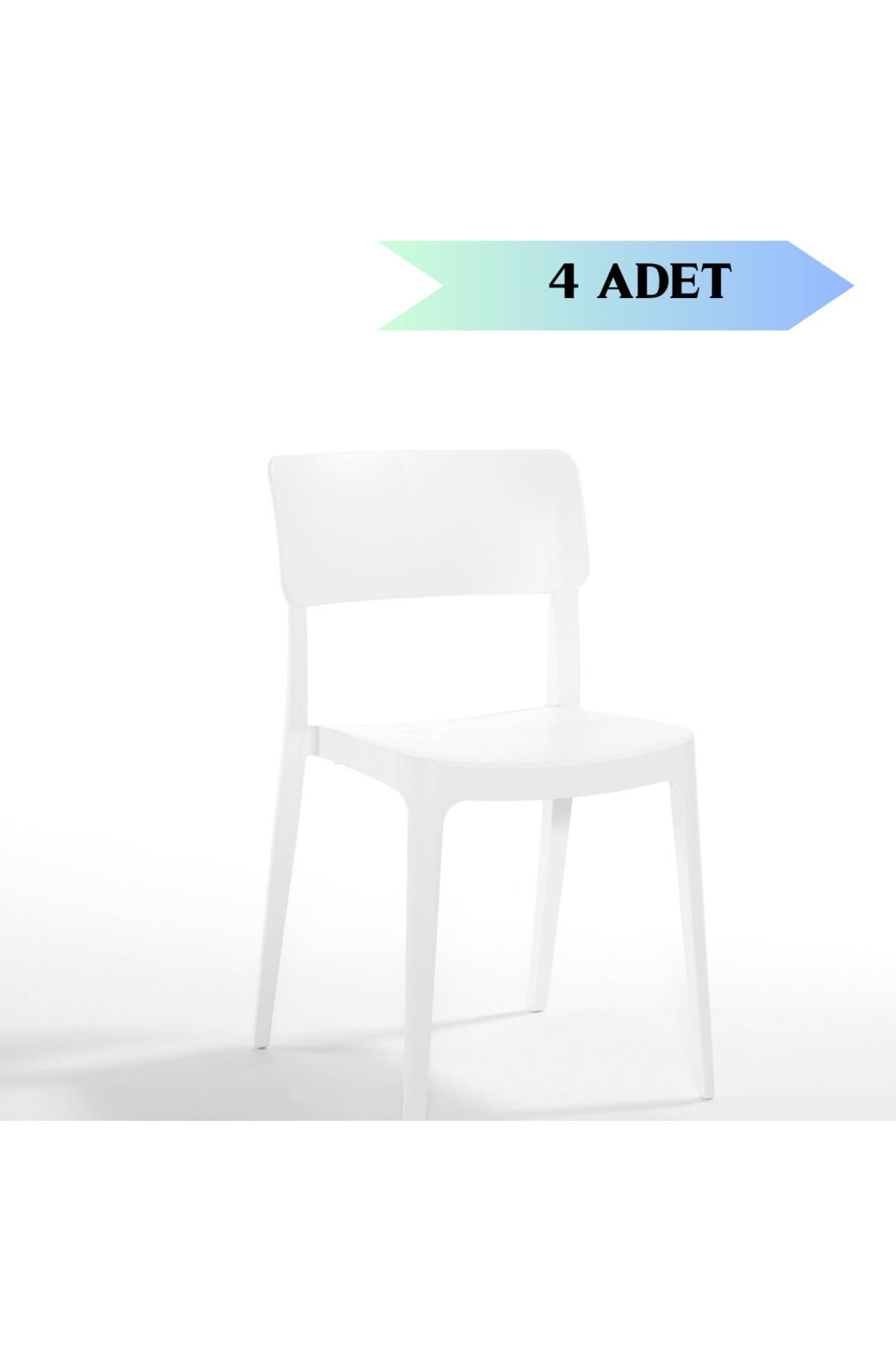 NOVUSSİ PANO SANDALYE ( 4 LÜ SET OLARAK SATIŞA SUNULMUŞTUR ) MUTFAK,BALKON,RESTORAN SANDALYESİ Beyaz